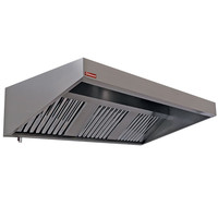 stainless steel wall extractor hood | 150x95x40cm