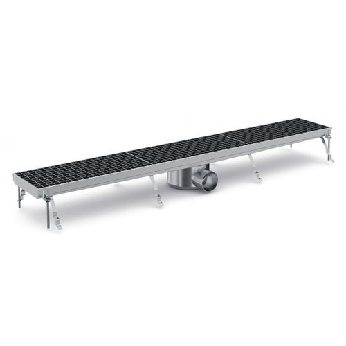  Combisteel Bodenablauf aus Edelstahl | 133,3 (B) x 20 (T) x 14 (H) cm 