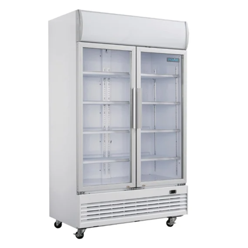  Polar Polar G-Series 2-door display cooler with light box | swing doors | 950 L | 204(h)x120x73 cm 
