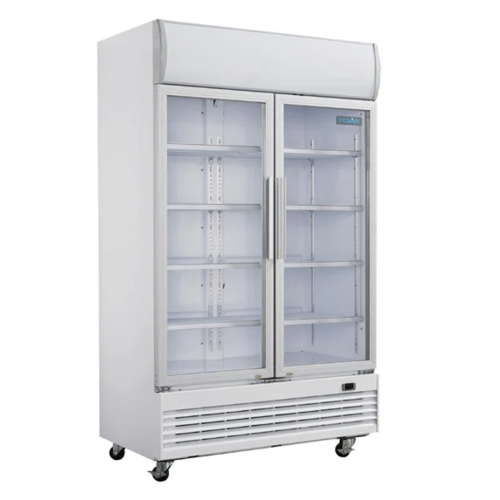  Polar Polar G-series two-door display refrigerator with light box | swing doors | 950L | 204(h)x120x73 cm 