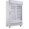 Polar Polar G-series two-door display refrigerator with light box | sliding doors | 950L | 204(h)x120x73 cm