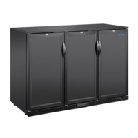 Polar G-series low model three-door bar fridge | 320L | 85(h)x135x52 cm