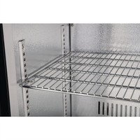 3-door bar cooling with swing doors | Black | 330L | 85(h)x135x52 cm