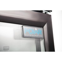 3-door bar cooling with swing doors | Black | 330L | 85(h)x135x52 cm