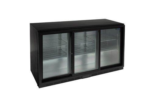  Polar Refroidissement de barre modèle bas | trois portes coulissantes | 320L | 85(h)x135x52cm 