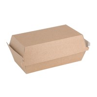 Compostable hamburger boxes | kraft