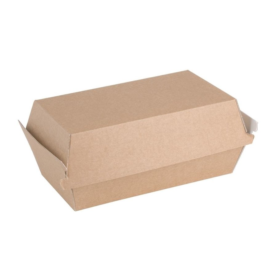 Boîtes à hamburger compostables | kraft