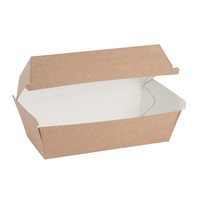 Compostable hamburger boxes | kraft