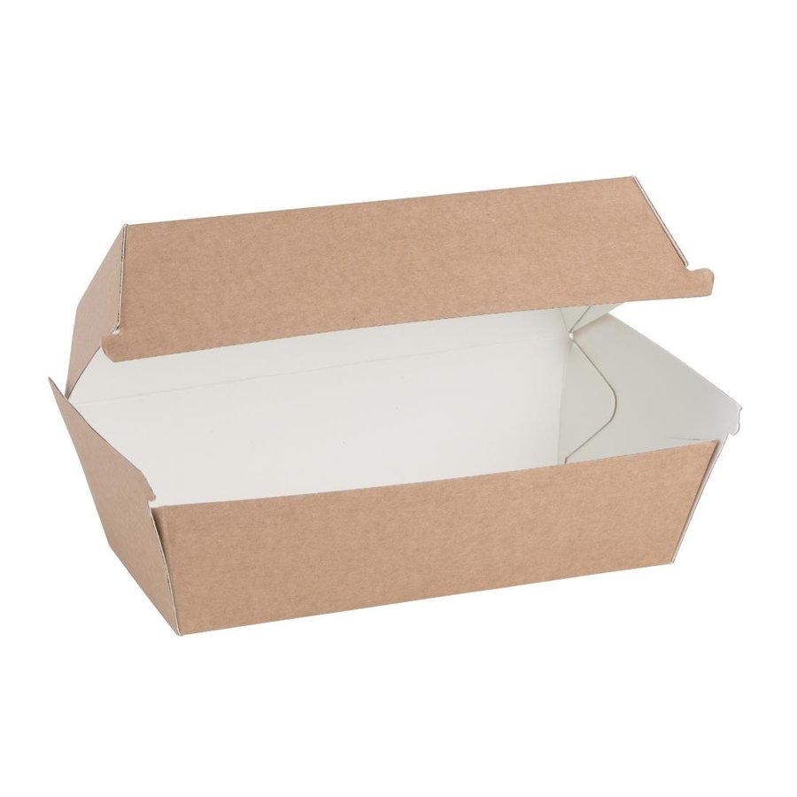 Boîtes à hamburger compostables | kraft