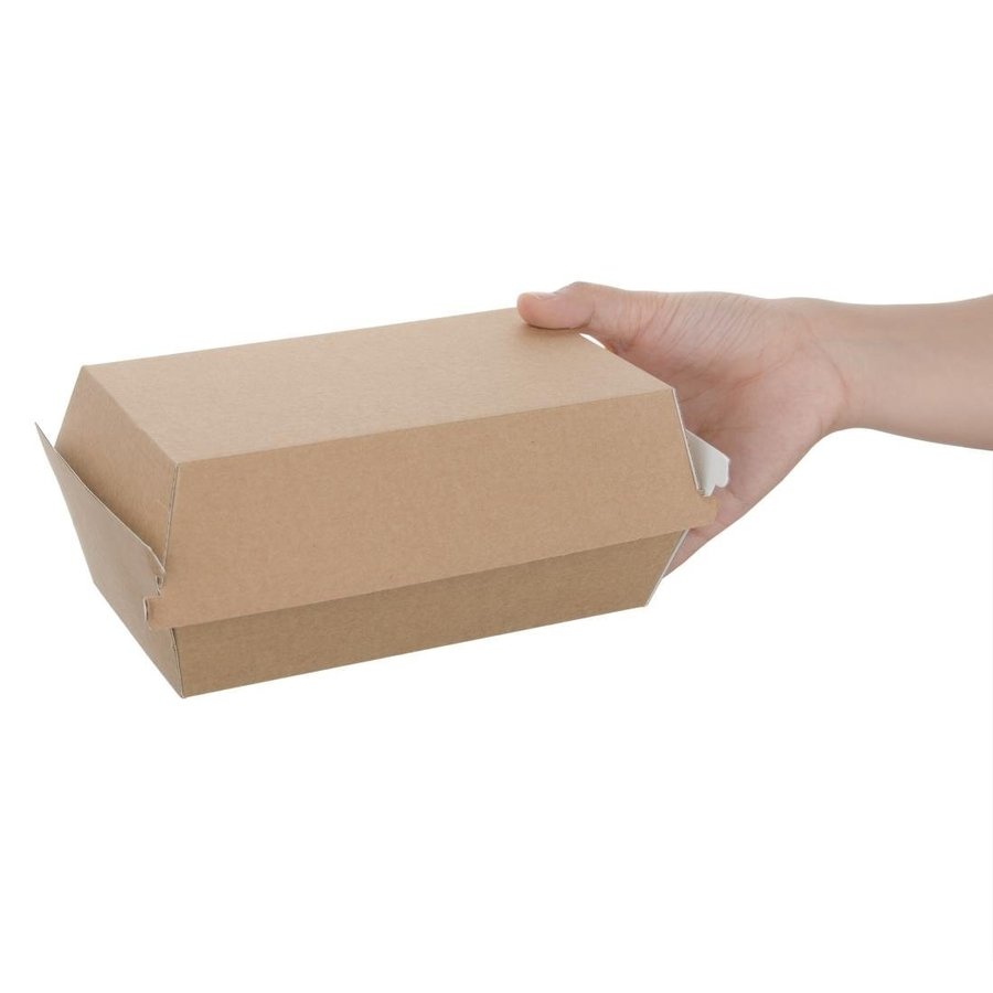 Boîtes à hamburger compostables | kraft