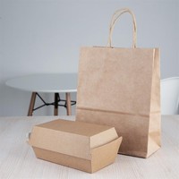 Compostable hamburger boxes | kraft