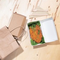 Compostable hamburger boxes | kraft