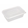 HorecaTraders Food containers with lid | 250 pieces