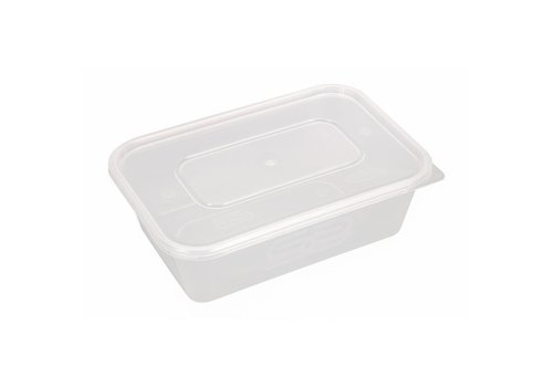  HorecaTraders Food containers with lid | 250 pieces 