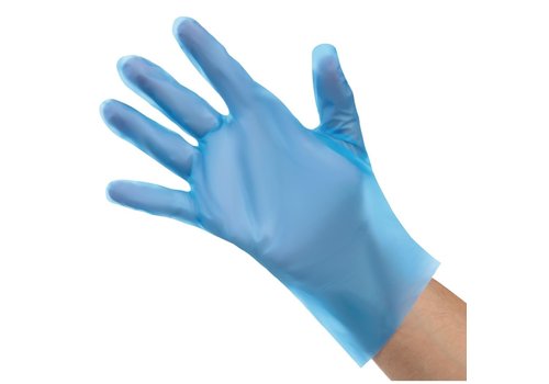  HorecaTraders Gants en TPE sans poudre | Bleu 200 pièces 