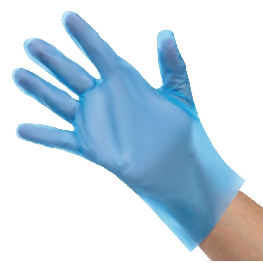 Gants en TPE sans poudre | Bleu 200 pièces