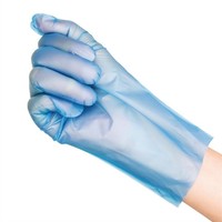 Poedervrije TPE handschoenen | Blauw 200 stuks