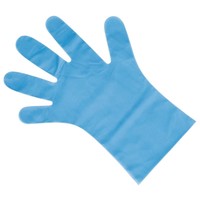 Poedervrije TPE handschoenen | Blauw 200 stuks