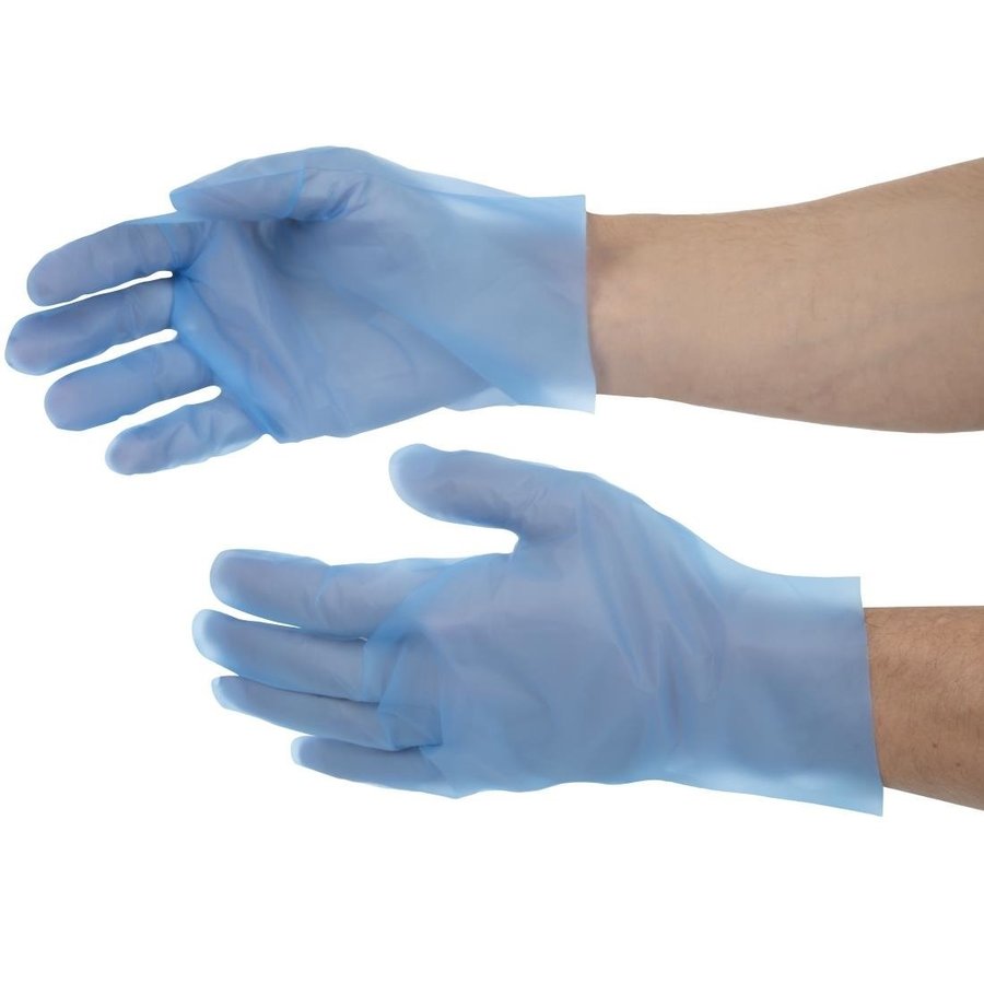 Powder-free TPE gloves | Blue 200 pcs