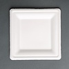 HorecaTraders Assiettes en bagasse compostables | Carré | 50 pièces