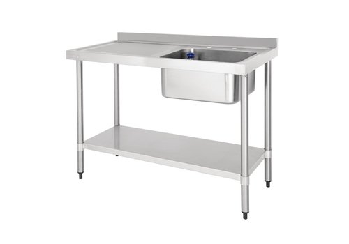  Vogue Évier en acier inoxydable avec égouttoir | 1200 mm 