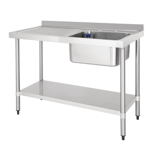  Vogue Évier en acier inoxydable avec égouttoir | 1200 mm 