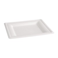 Compostable bagasse plates | Square | 50 pieces