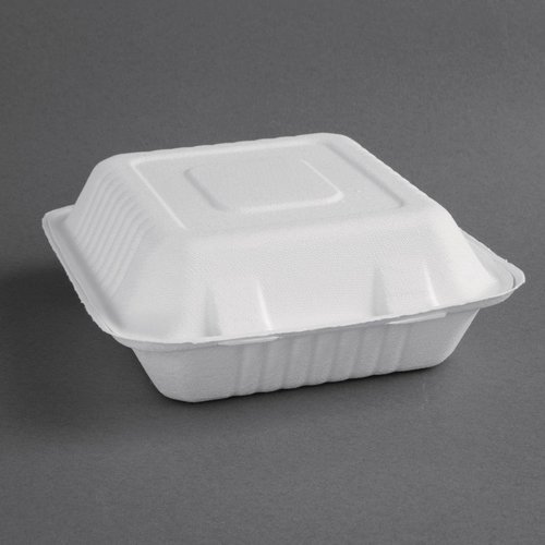  HorecaTraders Boîtes alimentaires en bagasse compostables | 200 pièces 