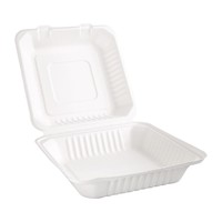 Composteerbare bagasse voedseldozen | 200 stuks