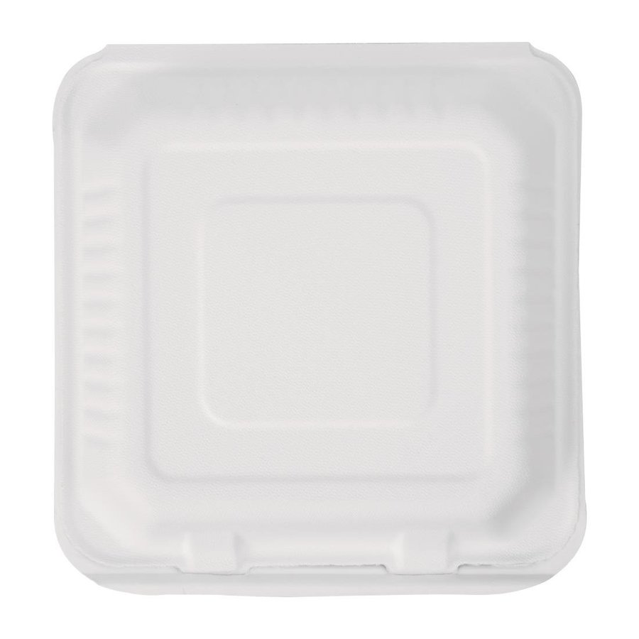 Kompostierbare Bagasse-Lebensmittelboxen | 200 Stück