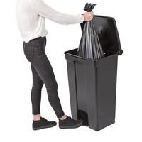 Poubelle | Noir | 87L