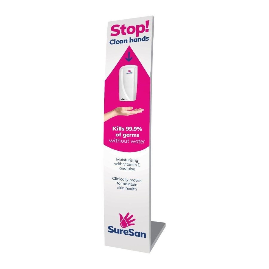 Support de savon pour les mains en aluminium avec distributeur automatique mains libres