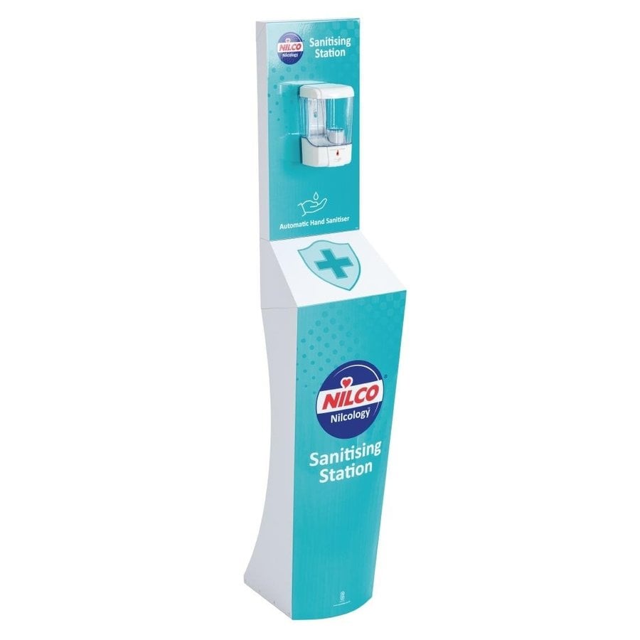 Distributeur automatique de désinfectant pour les mains | 140(h) x 30(l) x 30(p)cm