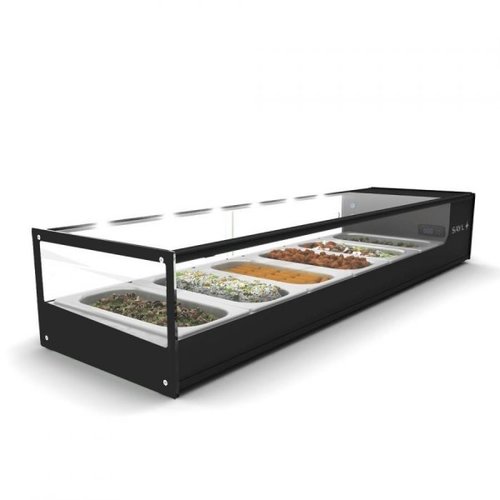  HorecaTraders Gekoelde vitrine | Tapas | 97 x 38 x 22,5 cm 