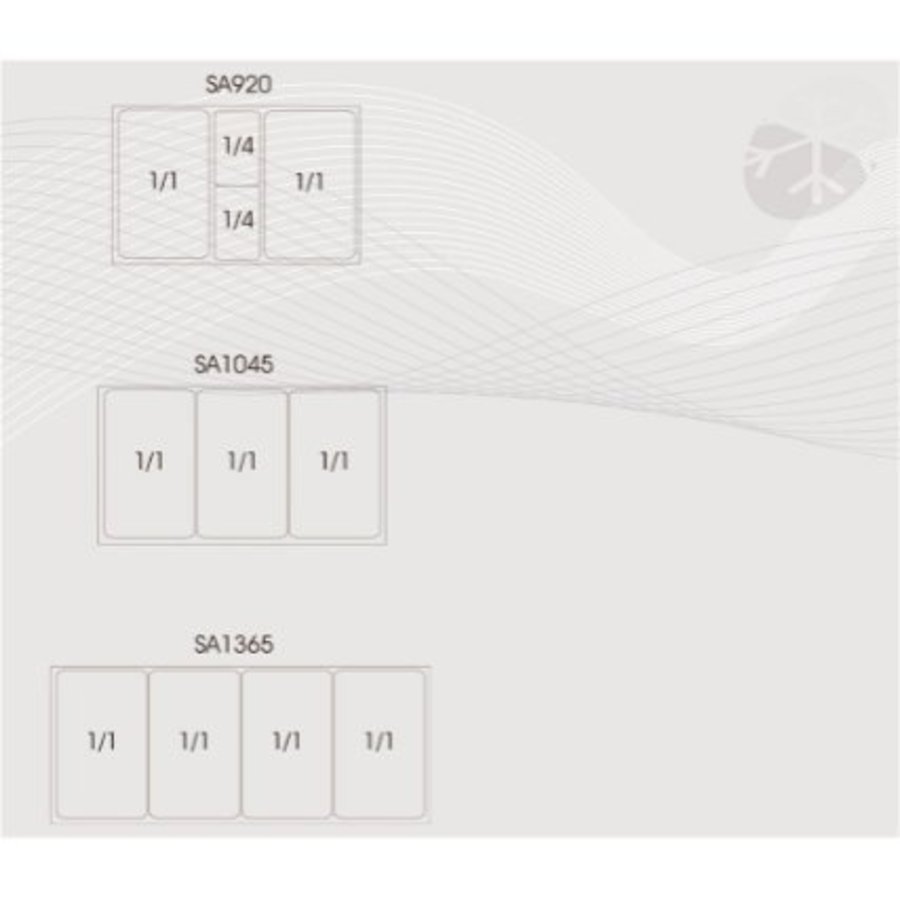 Saladette counter GN 1/1 | stainless steel | 2 to 10 °C | fan cooling | 136.5x70x88(h) cm