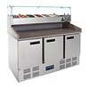 Polar Refrigerated pizza/sandwich preparation counter | 368L| 144.5(h)x140x70cm