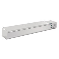 Top-mounted refrigerated display case with lid | 10x GN 1/4