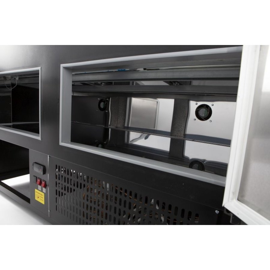 Refrigerated display case Black | Morris 2.5 | 249x106x(h)131 cm