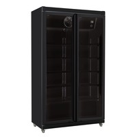 réfrigérateur 2 portes vitrées | noir | +1/+10 | Éclairage LED | 197(h)x59,5x112 cm