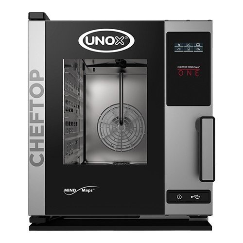  Unox ChefTop | Cartes mentales | Cuiseur vapeur combiné | 5x 2/3 GN | 65(h)x53,5x72cm 