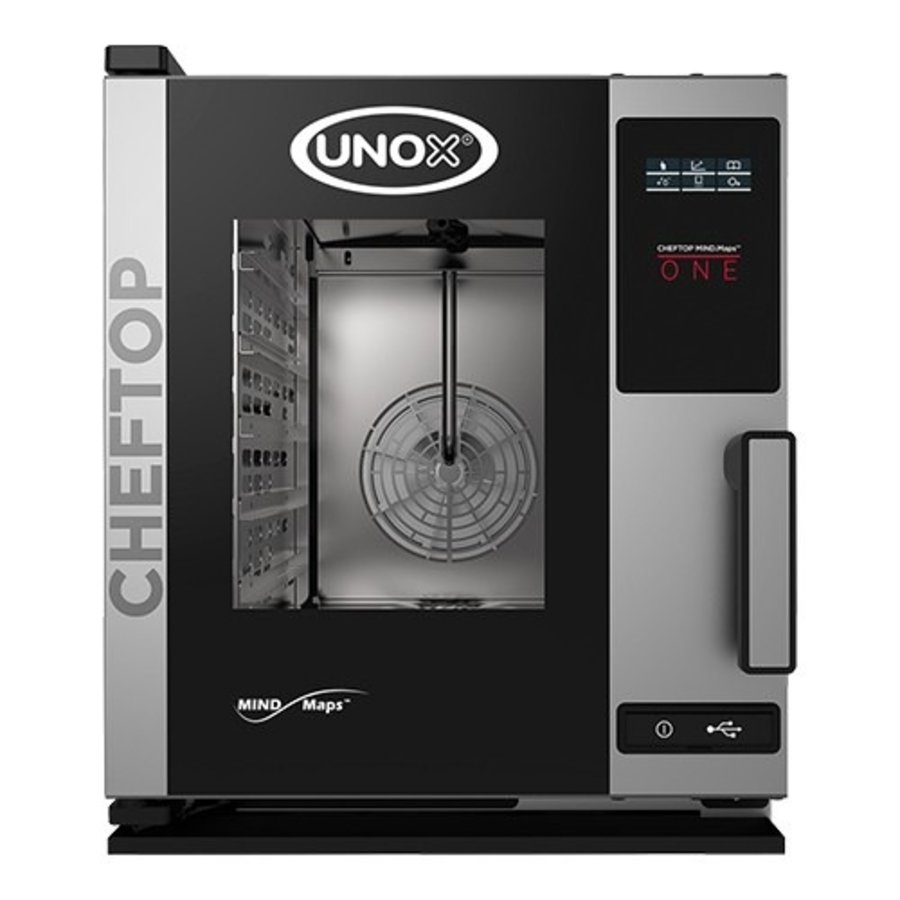 ChefTop | Cartes mentales | Cuiseur vapeur combiné | 5x 2/3 GN | 65(h)x53,5x72cm