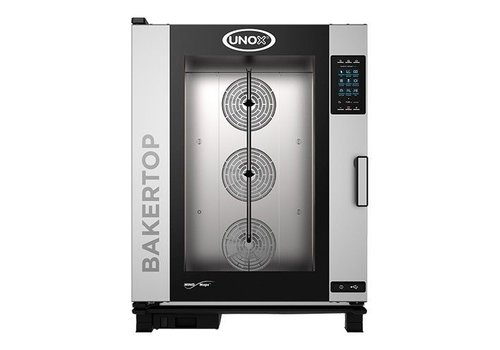  Unox Four à vapeur combiné Bakertop | Gaz | 86x96x116cm | 10x 60x40cm 