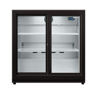 Bar fridge | Black | 52 x 87 x 87 cm | 186L