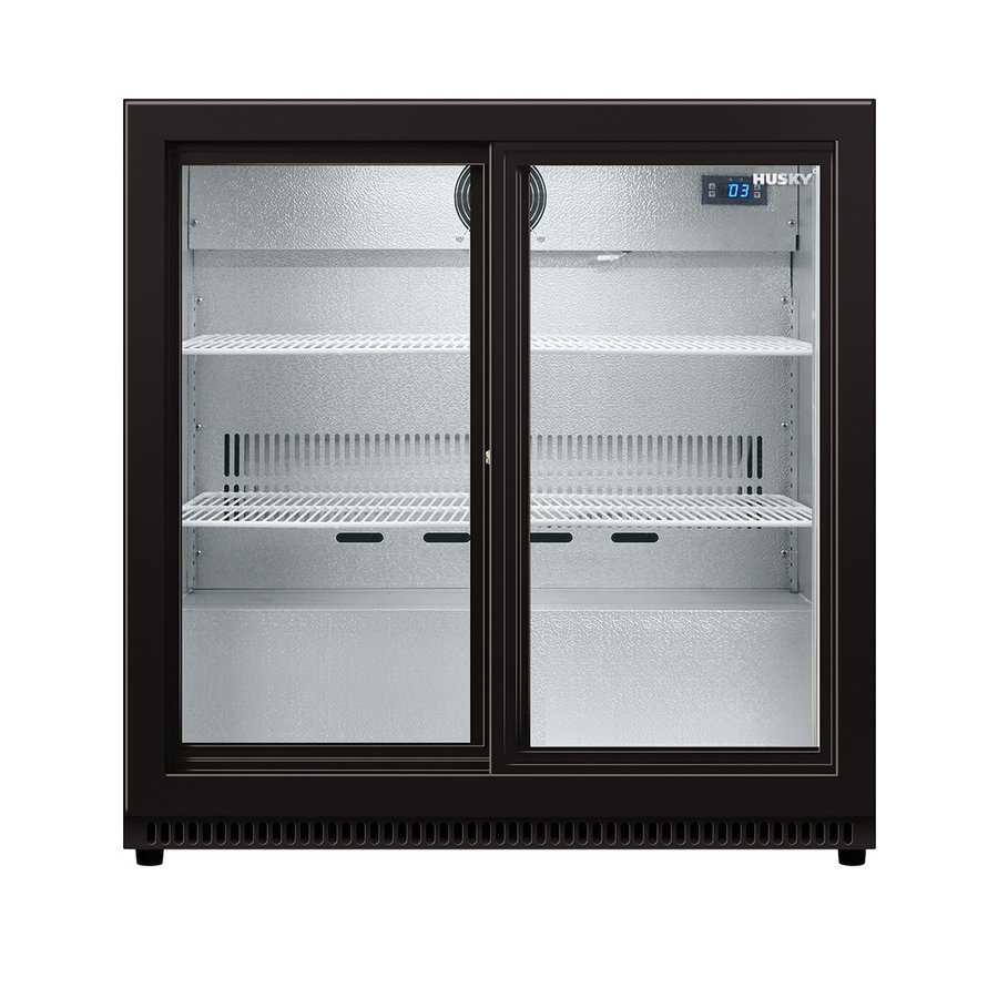 Bar fridge | Black | 52 x 87 x 87 cm | 186L