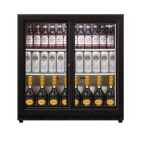 Bar fridge | Black | 52 x 87 x 87 cm | 186L