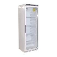Staande koelkast met glazen deur | 400 liter 185(h) x 60(b) x 60(d)cm | Wit | A