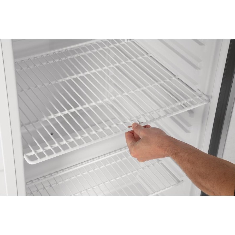 White Bottle fridge with glass door 400 liters 185(h) x 60(w) x 60(d)cm