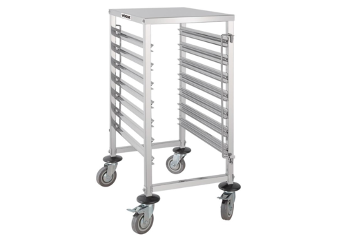  HorecaTraders Chariot à étagères GN | 7 étages | Acier inoxydable 