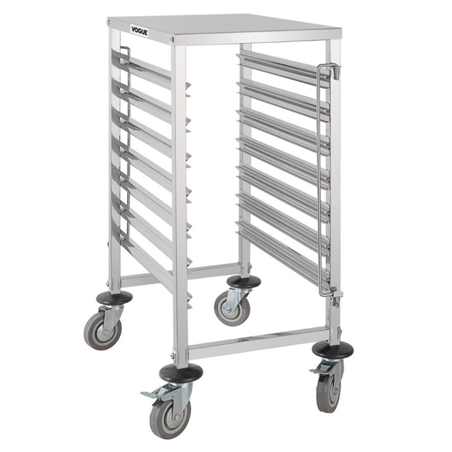 Chariot à étagères GN | 7 étages | Acier inoxydable