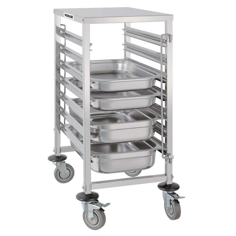 Chariot à étagères GN | 7 étages | Acier inoxydable